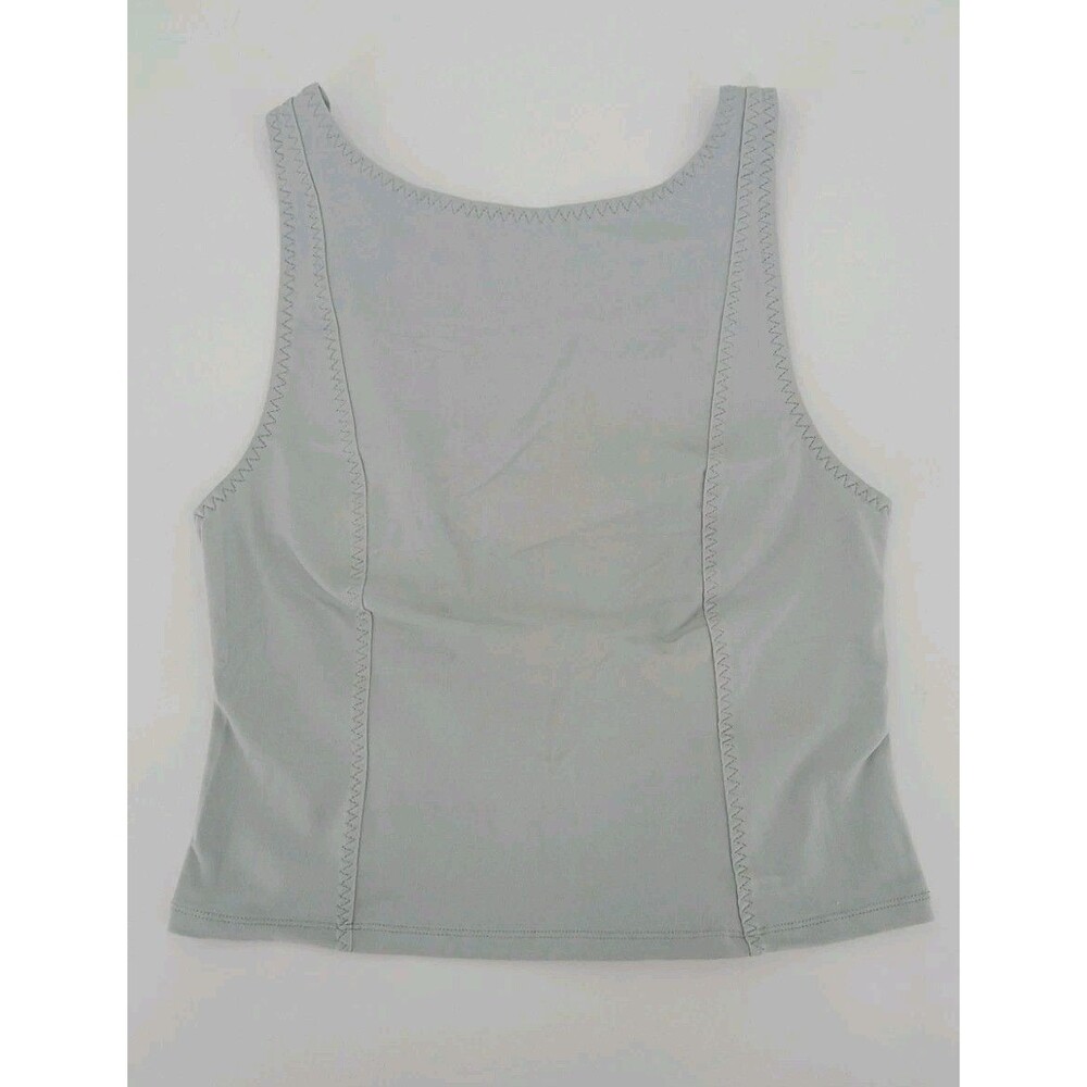 Free People Intimately Just Getting Started Tank Cool Gray Y2K Boho Open Back S - Picture 5 of 7